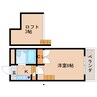 近鉄難波線・奈良線/菖蒲池駅 徒歩8分 3階 築36年 1Kの間取り
