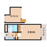 近鉄難波線・奈良線/菖蒲池駅 徒歩8分 2階 築36年 1Kの間取り