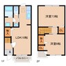 近鉄難波線・奈良線/大和西大寺駅 バス:10分:停歩3分 1-2階 築19年 2LDKの間取り