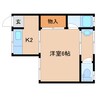 近鉄難波線・奈良線/大和西大寺駅 徒歩12分 2階 築45年 1Kの間取り