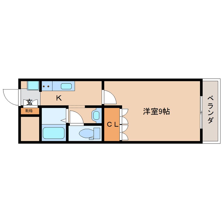 間取図 近鉄京都線/新祝園駅 徒歩3分 2階 築16年