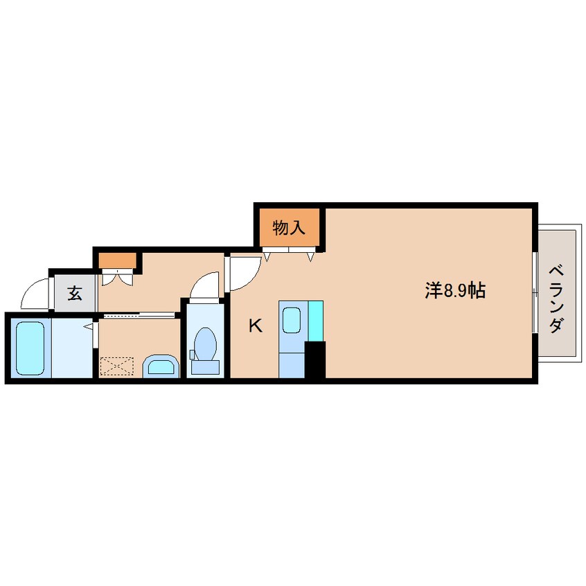 間取図 近鉄橿原線/九条駅 徒歩8分 1階 築16年