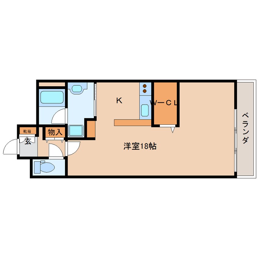 間取図 近鉄難波線・奈良線/大和西大寺駅 徒歩5分 4階 築16年