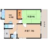 近鉄京都線/平城駅 徒歩10分 1階 築50年 2DKの間取り