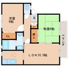 近鉄難波線・奈良線/大和西大寺駅 バス:10分:停歩10分 1階 築28年 2LDKの間取り