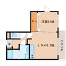 近鉄難波線・奈良線/大和西大寺駅 徒歩6分 2階 築16年 1LDKの間取り