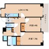 近鉄難波線・奈良線/大和西大寺駅 徒歩4分 8階 築15年 2LDKの間取り