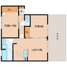 近鉄橿原線/西ノ京駅 徒歩11分 1階 築15年 2LDKの間取り