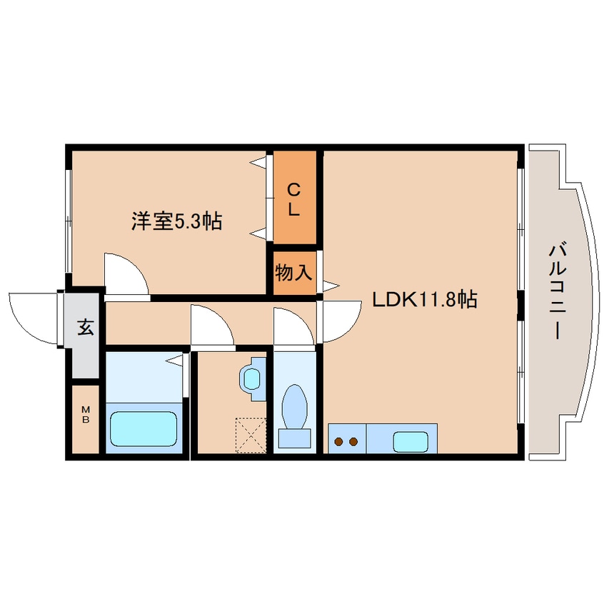 間取図 近鉄難波線・奈良線/菖蒲池駅 徒歩7分 1階 築14年