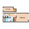 近鉄難波線・奈良線/大和西大寺駅 徒歩14分 2階 築18年 1Kの間取り