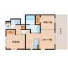 近鉄橿原線/尼ケ辻駅 徒歩17分 1階 築13年 2LDKの間取り