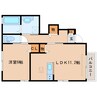 近鉄橿原線/尼ケ辻駅 徒歩7分 1階 築12年 1LDKの間取り