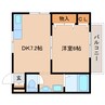 近鉄難波線・奈良線/大和西大寺駅 徒歩18分 1階 築26年 1DKの間取り