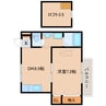 近鉄難波線・奈良線/大和西大寺駅 徒歩18分 2階 築26年 1DKの間取り