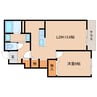 近鉄京都線/山田川駅 徒歩19分 1階 築11年 1LDKの間取り