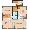 近鉄京都線/山田川駅 徒歩20分 2階 築10年 3LDKの間取り