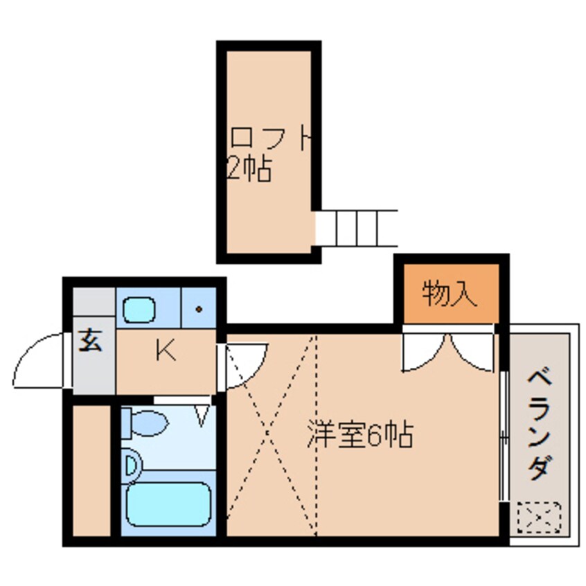 間取図 近鉄難波線・奈良線/大和西大寺駅 徒歩18分 1階 築35年