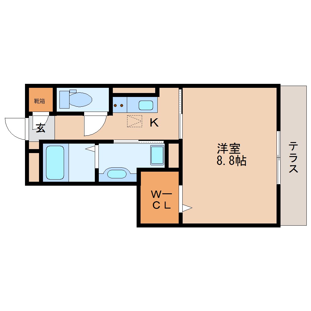 間取り図 近鉄京都線/新祝園駅 バス16分けいはんなプラザ下車:停歩1分 1階 築9年