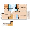近鉄橿原線/尼ケ辻駅 徒歩18分 2階 築12年 2LDKの間取り