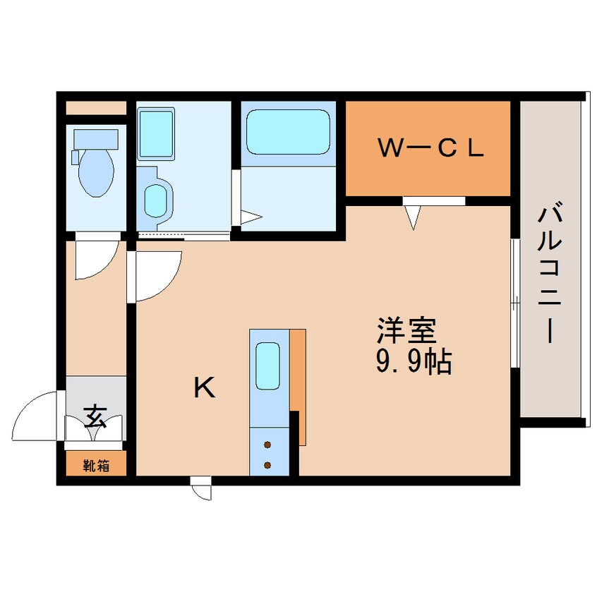 間取図 近鉄難波線・奈良線/大和西大寺駅 徒歩7分 3階 築5年