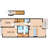 近鉄橿原線/尼ケ辻駅 徒歩17分 2階 築5年 2LDKの間取り