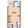 近鉄橿原線/西ノ京駅 徒歩3分 1階 築50年 1Kの間取り