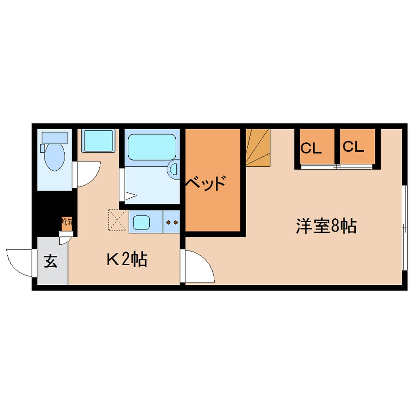 間取図 近鉄京都線/平城駅 徒歩22分 1階 築19年