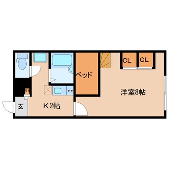 間取図 近鉄京都線/平城駅 徒歩22分 1階 築17年