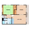 近鉄難波線・奈良線/菖蒲池駅 徒歩7分 1階 築35年 2LDKの間取り