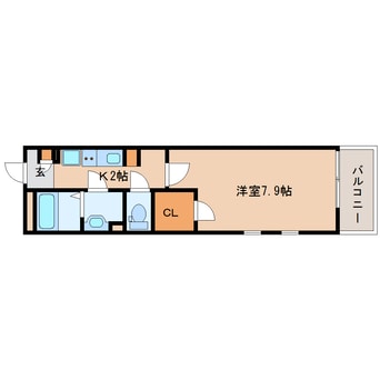 間取図 近鉄橿原線/尼ケ辻駅 徒歩15分 2階 築5年