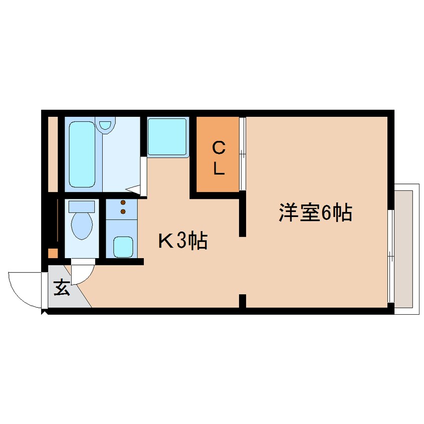 間取図 近鉄京都線/狛田駅 徒歩5分 1階 築23年