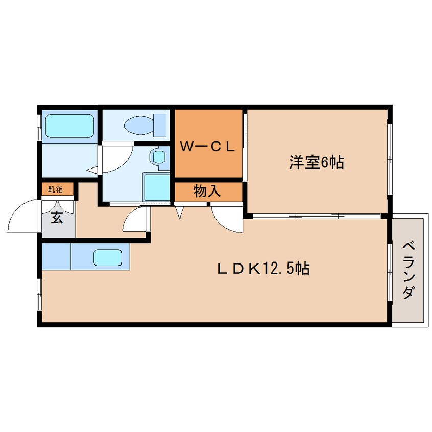 間取図 近鉄橿原線/西ノ京駅 徒歩12分 2階 築17年