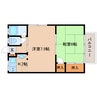 近鉄橿原線/西ノ京駅 徒歩12分 2階 築52年 2Kの間取り