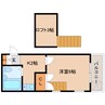 近鉄橿原線/尼ケ辻駅 徒歩13分 2階 築36年 1Kの間取り