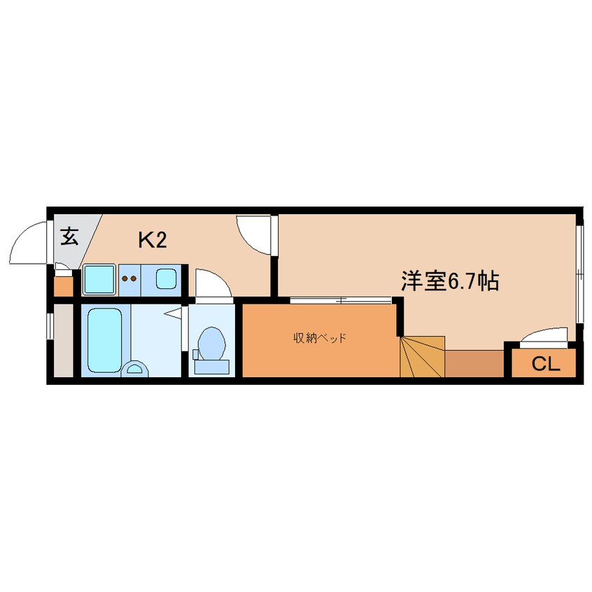 間取図 近鉄京都線/山田川駅 徒歩4分 1階 築15年