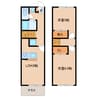 近鉄京都線/平城駅 徒歩22分 1-2階 築23年 2LDKの間取り