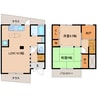 近鉄難波線・奈良線/菖蒲池駅 徒歩7分 1-2階 築45年 2LDKの間取り