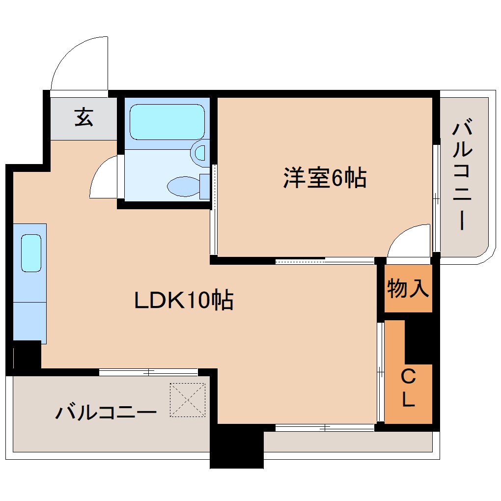 間取り図 近鉄難波線・奈良線/大和西大寺駅 徒歩15分 4階 築48年