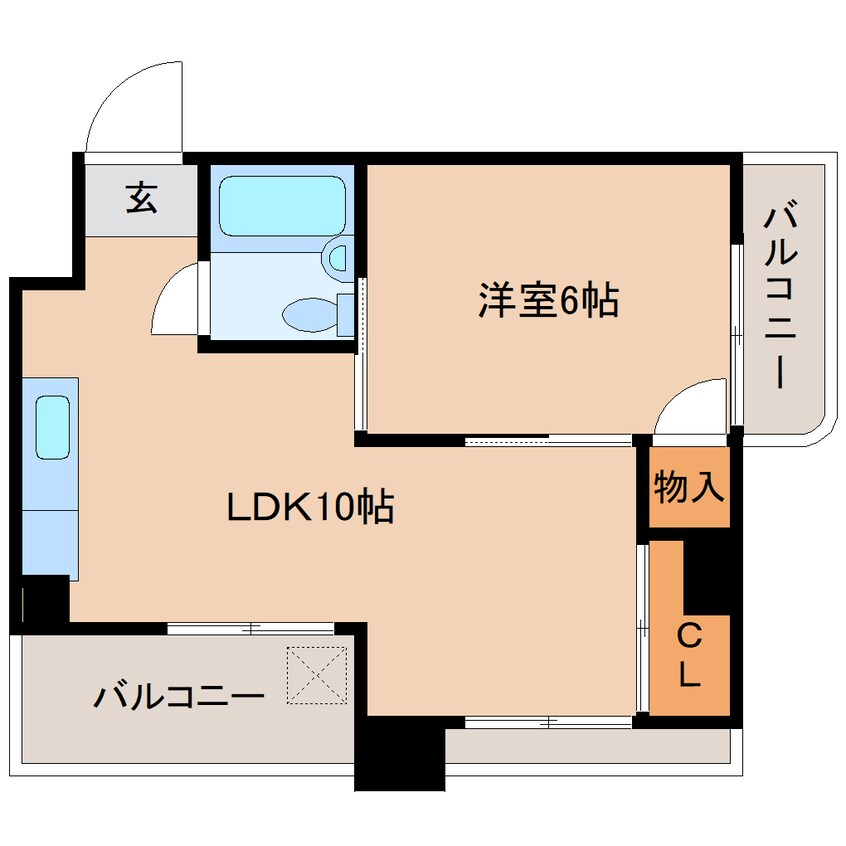 間取図 近鉄難波線・奈良線/大和西大寺駅 徒歩15分 4階 築48年