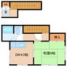 近鉄橿原線/西ノ京駅 徒歩22分 2階 築47年 1DKの間取り