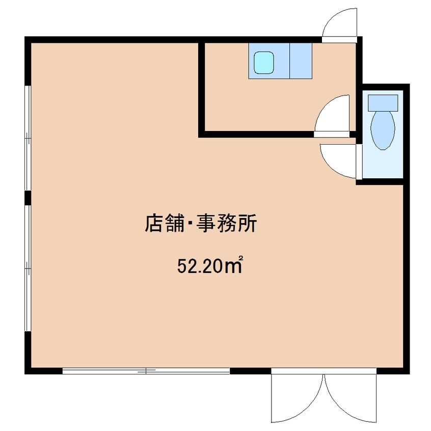 間取図 近鉄橿原線/尼ケ辻駅 徒歩1分 1階 築33年