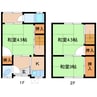 近鉄橿原線/西ノ京駅 徒歩3分 1-2階 築70年 3Kの間取り