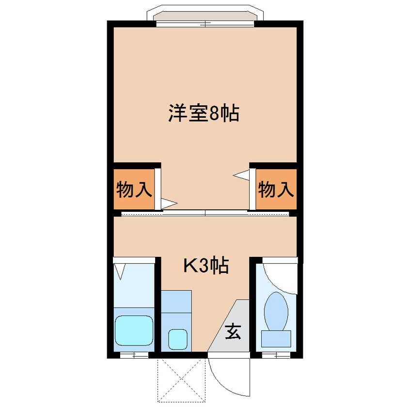 間取図 近鉄京都線/平城駅 徒歩7分 2階 築57年