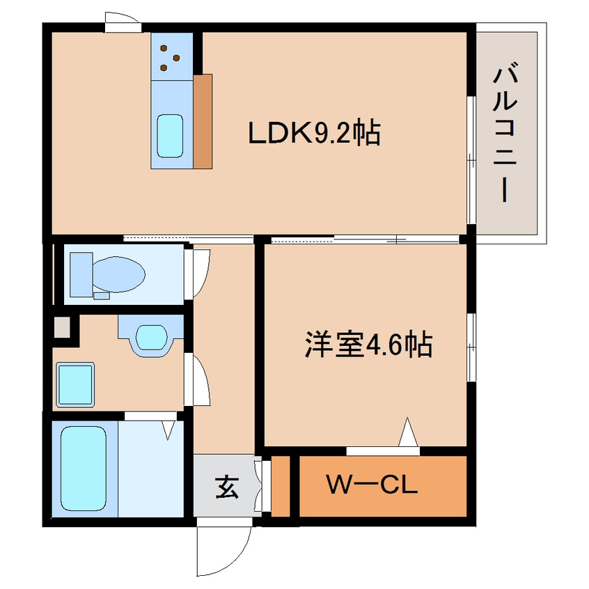 間取図 近鉄橿原線/西ノ京駅 徒歩10分 2階 築2年