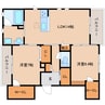 近鉄京都線/山田川駅 徒歩5分 2階 築浅 2LDKの間取り