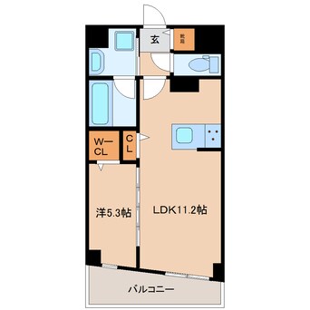 間取図 近鉄難波線・奈良線/大和西大寺駅 徒歩5分 7階 1年未満