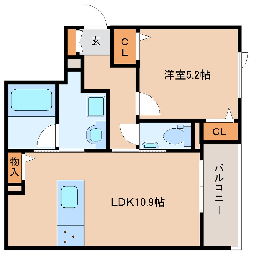 間取図 近鉄難波線・奈良線/大和西大寺駅 徒歩2分 4階 1年未満