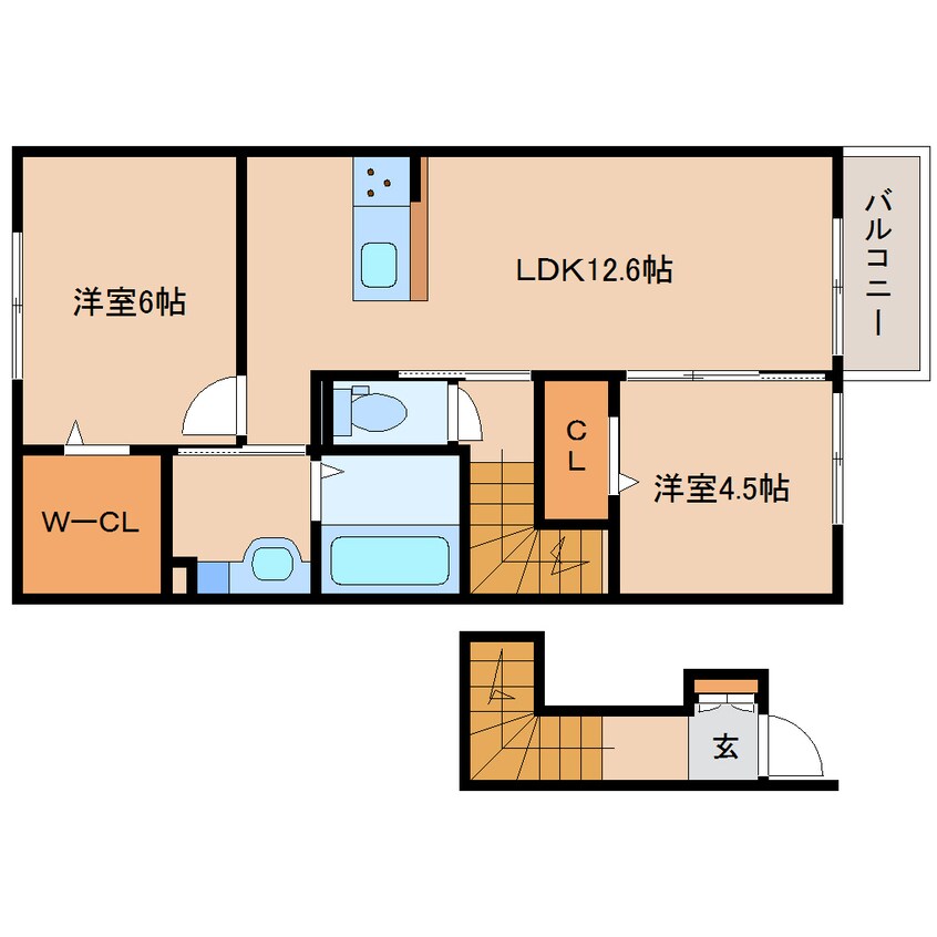 間取図 近鉄京都線/大和西大寺駅 バス12分平城中山南口下車:停歩3分 2階 建築中