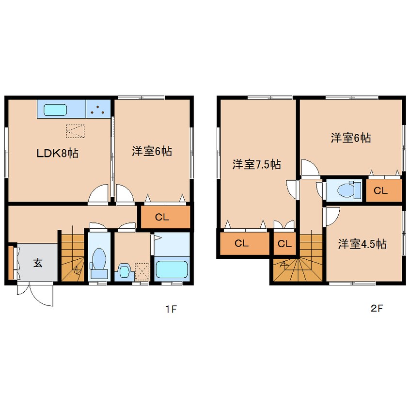 間取図 近鉄橿原線/西ノ京駅 徒歩25分 1-2階 築15年