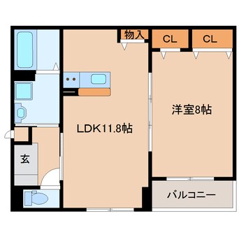 間取図 近鉄京都線/狛田駅 徒歩6分 1階 建築中